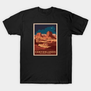 Canyonlands National Park Vintage Retro Poster T-Shirt